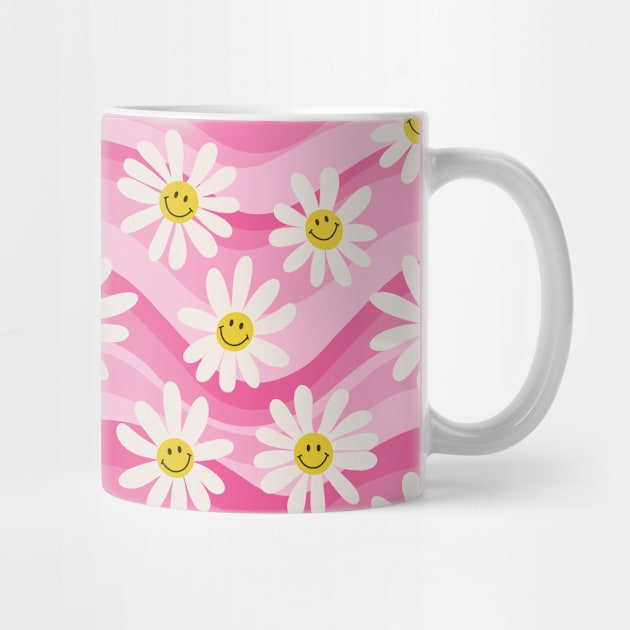 Wavy Daisies - Pink by Ayoub14